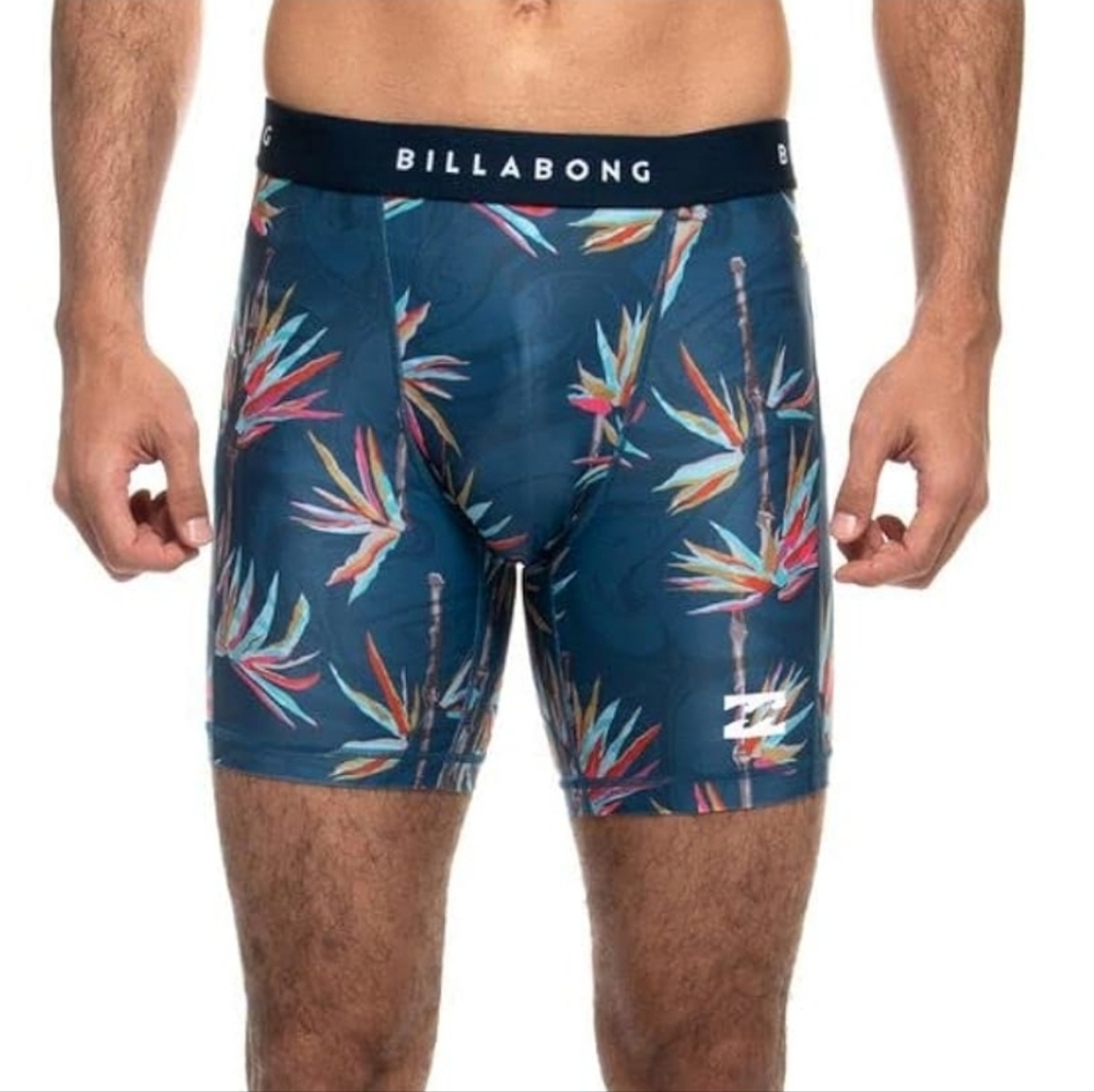 Billabong Men's Tropical Print Boxer Briefs Brand New Without Tags